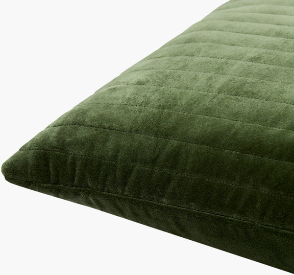 Surya Digby 18" Cotton Accent Pillow - Modern Minimalist Design For Cozy Home Décor & Easy Care Medium Green Cotton,Cotton Dig008-2222p