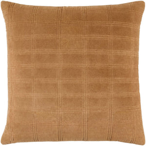 Surya Digby Cotton Accent Pillow 18 Inch Square Artisan Crafted for Sofas and Bedroom Chairs DIG015-1818P