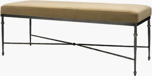 Surya Dimi Low Profile Upholstered Bench Transitional Entryway Bedroom Hallway Seating DIMI001-184817