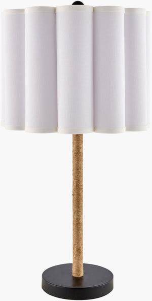 Livabliss Dinnan Arts and Crafts Table Lamp with Iron Base Linen Shade for Bedroom or Living Room DIN-002