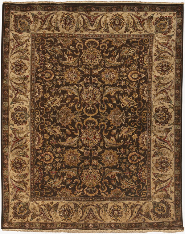 Surya Dinar Handmade 2' X 3' Medium-pile Rug - Elegant Indian Design For Timeless Home Décor & Warmth Tan Wool Din1590-69