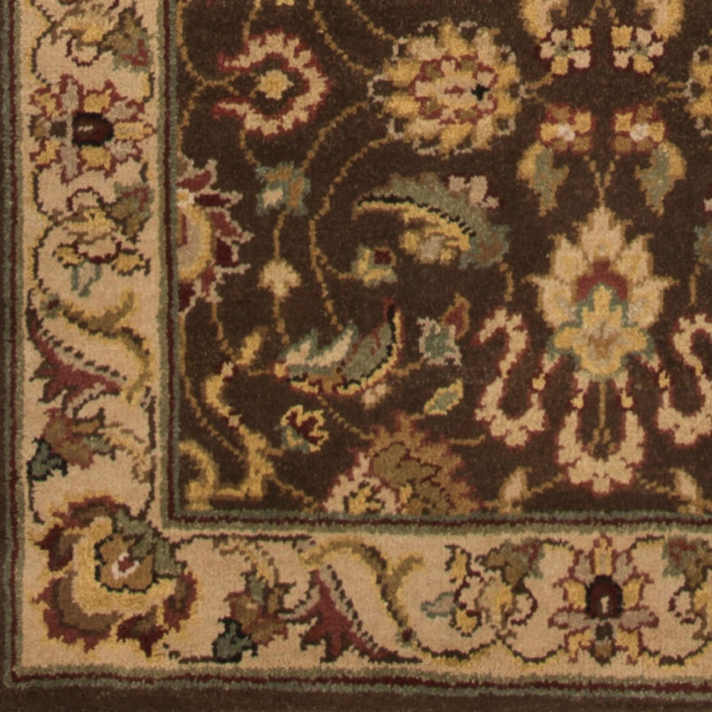 Surya Dinar Handmade 2' X 3' Medium-pile Rug - Elegant Indian Design For Timeless Home Décor & Warmth Tan Wool Din1590-69