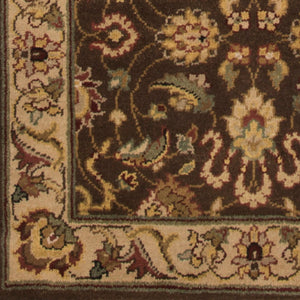 Surya Dinar Handmade 2' X 3' Medium-pile Rug - Elegant Indian Design For Timeless Home Décor & Warmth Tan Wool Din1590-69