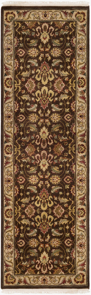 Surya Dinar Handmade 2' X 3' Medium-pile Rug - Elegant Indian Design For Timeless Home Décor & Warmth Cream Wool Din1591-268