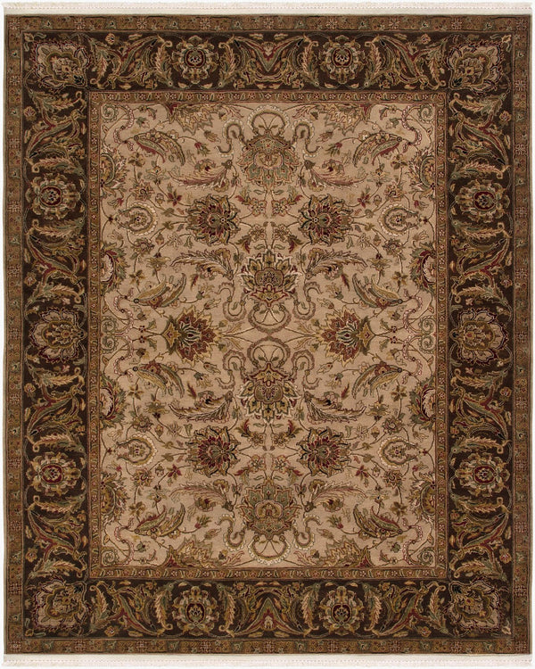 Surya Dinar Handmade 2' X 3' Medium-pile Rug - Elegant Indian Design For Timeless Home Décor & Warmth Cream Wool Din1591-69