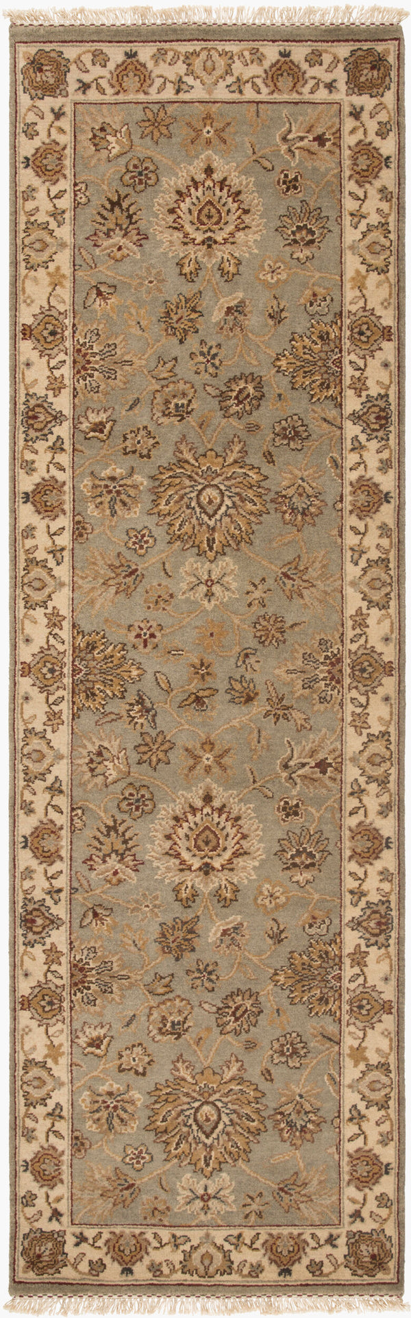 Surya Dinar Handmade 2' X 3' Medium-pile Rug - Elegant Indian Design For Timeless Home Décor & Warmth Sage Wool Din1594-268