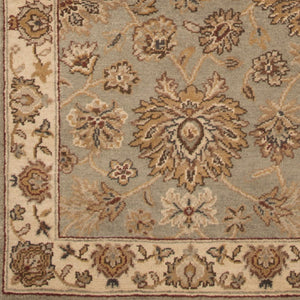 Surya Dinar Handmade 2' X 3' Medium-pile Rug - Elegant Indian Design For Timeless Home Décor & Warmth Sage Wool Din1594-268