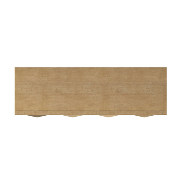 A.R.T. Furniture Loft Contemporary Buffet In Figured Maple - Stunning Design With Unique Patterned Doors For Storage Brown Material(S), Poplar,Rubberwood And Figured Maple Veneer 335250-1911