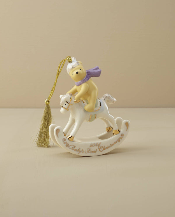 Lenox 2024 Winnie The Pooh Baby's 1st Christmas Ornament Multi, IVORY PORCELAIN 895777