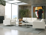 VIG Furniture Divani Casa Schmidt - Modern Off White Fabric Sofa + 2 Chairs VGKK-KF.7020-SET-OFWHT