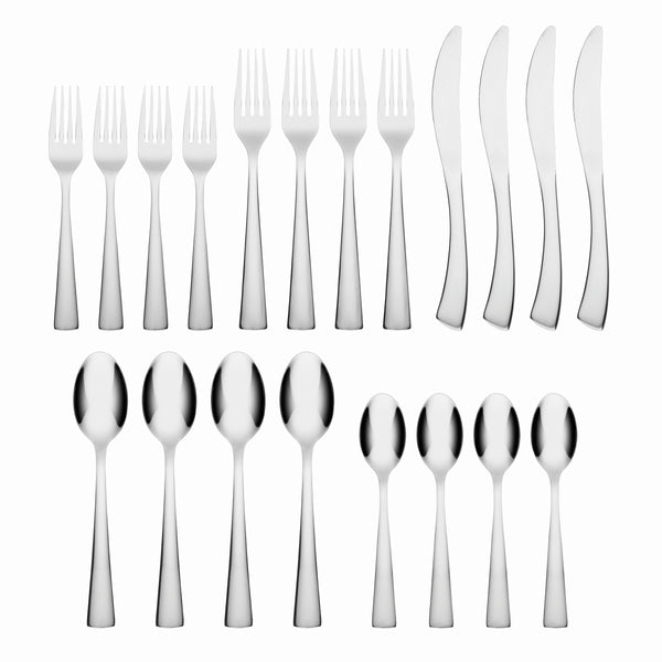Lenox Cambridge Aladin Mirror 20-Piece Flatware Set NO COLOR METAL 324120CSLG12
