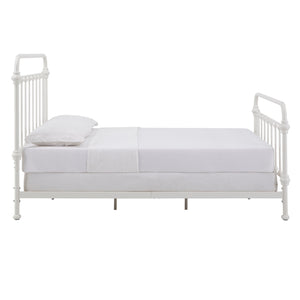 Homelegance By Top-Line Katana Antique Graceful Victorian Iron Metal Bed White Iron