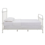 Homelegance By Top-Line Katana Antique Graceful Victorian Iron Metal Bed White Iron