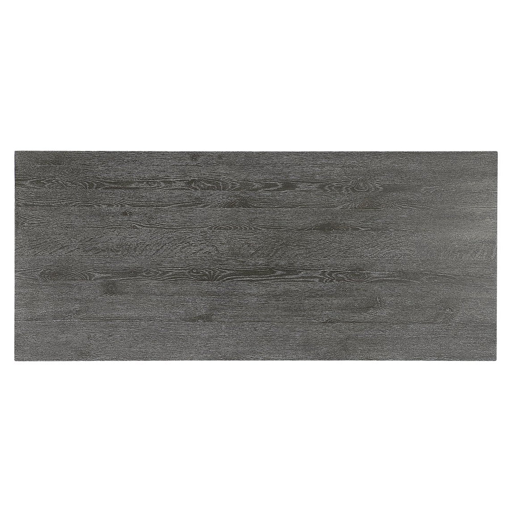 Bernhardt Bernhardt Menton 90" Rustic Modern Dining Table With Floating Beveled Top & Notched Block Legs 352220