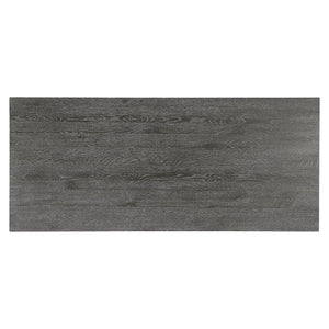 Bernhardt Bernhardt Menton 90" Rustic Modern Dining Table With Floating Beveled Top & Notched Block Legs 352220