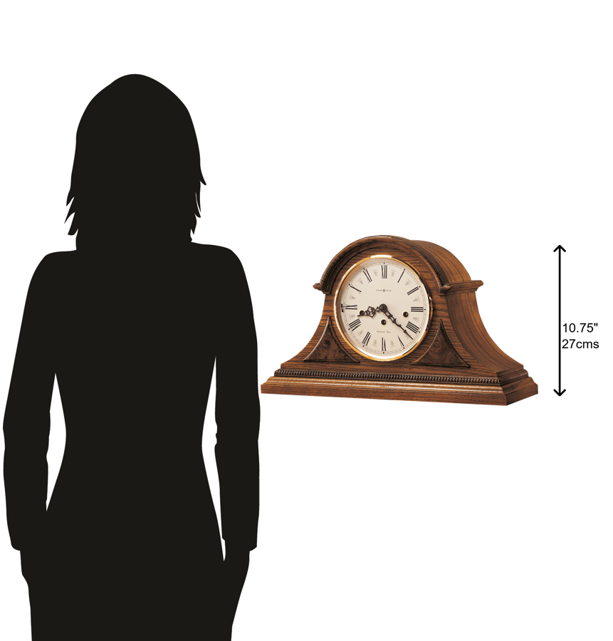 Hekman Furniture 613102 Elegant Worthington Mantel Clock With Oak Finish, Roman Numeral Dial & Westminster Chime Features Yorkshire Oak Worthington Mantel Clock 613102