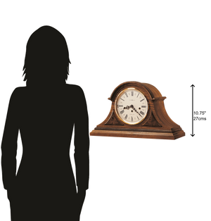 Hekman Furniture 613102 Elegant Worthington Mantel Clock With Oak Finish, Roman Numeral Dial & Westminster Chime Features Yorkshire Oak Worthington Mantel Clock 613102