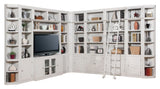 Boca 12 Piece L Shape Entertainment Wall Cottage White BOC-12PC-ENT-LWALL Parker House