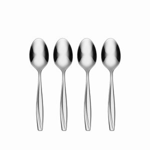 Lenox Oneida Camlynn Everyday Flatware Teaspoons, Set of 4 Metallic, STAINLESS METAL T222004C