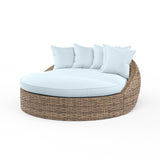 Havana Round Daybed in Canvas Skyline w/ Self Welt SW1701-99-OTT-14091 Sunset West