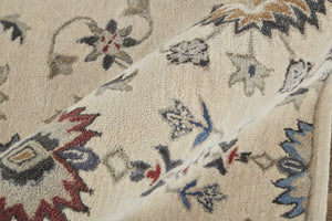 Feizy Rugs Rylan Hand-tufted Wool Floral Rug - Stunning Transitional Design With Chic Blue, Brown, And Gray Hues Ivory,Blue,Tan Wool Ryl8641fivy000p00