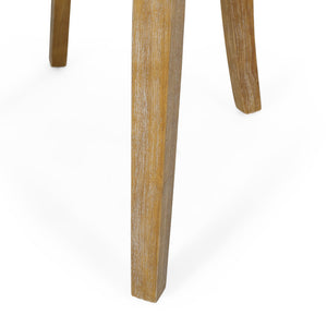 English Elm Fabric Dining Chairs with Nailhead Trim Plush Seat Rubberwood Legs Set of 2 72610.00