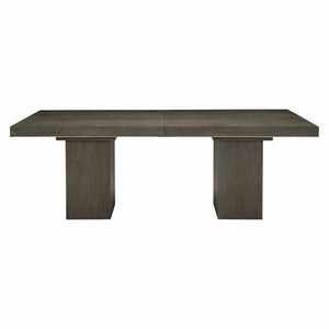 Bernhardt Linea Rectangular Dining Table in Cerused Charcoal K1097