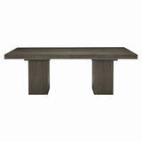 Linea Rectangular Dining Table in Cerused Charcoal