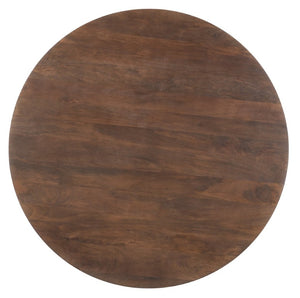 Hooker Furniture Commerce Madison Round Dining Table With Sculptural Pedestal, Solid Mango Wood, Durable Finish Medium Wood 7228-75005-85