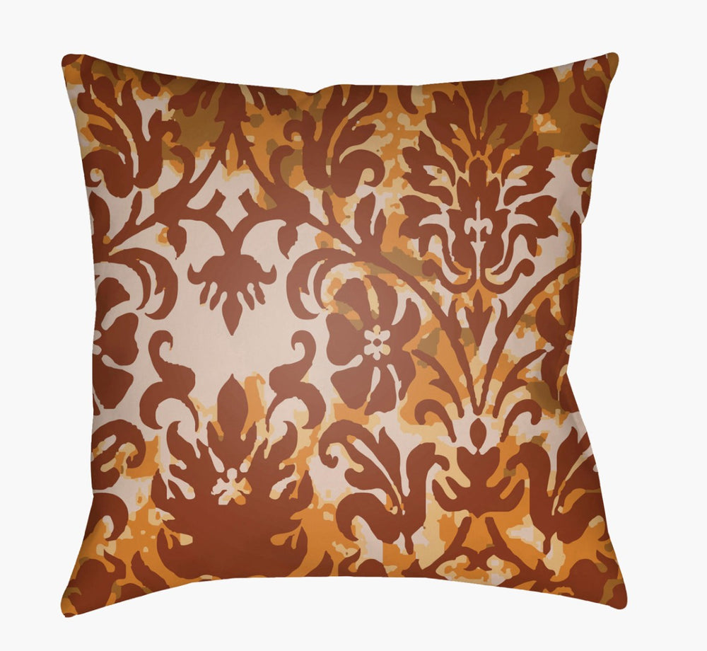 Livabliss Moody Damask Woven Polyester Accent Pillow Vintage Pattern for Sofa Bedroom Decor Wheat, Light Be 22"L x 22"W DK006-2222