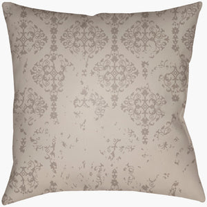 Livabliss Moody Woven Damask Square Accent Pillow Rustic Farmhouse Polyfill Insert 18 Inch DK011-1818