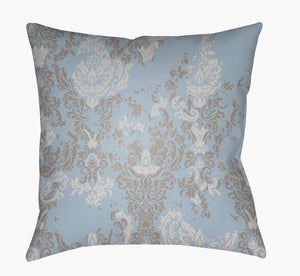 Livabliss Moody Damask Jacquard Woven Accent Pillow for Farmhouse and Transitional Living DK021-2020