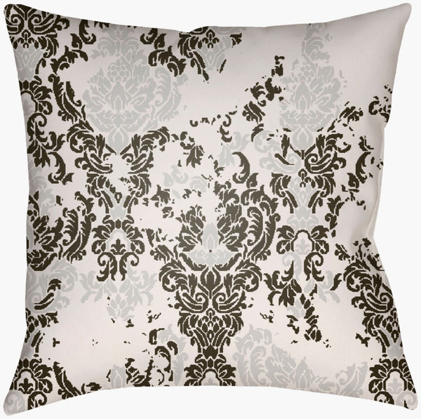 Livabliss Moody Woven Damask Accent Pillow Rustic Farmhouse Square Polyfill Insert Included DK022-1818