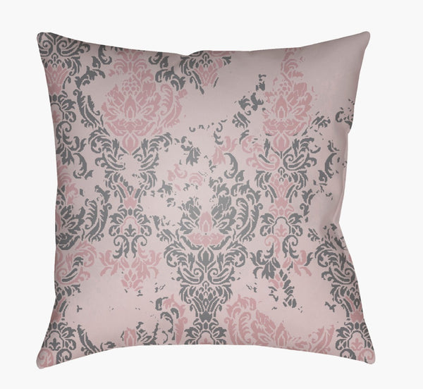 Livabliss Moody Damask Woven Polyester Accent Pillow Rustic Farmhouse Square Sofa Decor DK023-2020