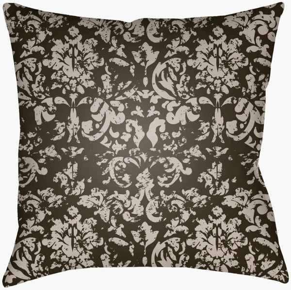 Livabliss Moody Damask Woven Accent Pillow Rustic Farmhouse Texture for Sofa or Bed Dark Green, Lig 22"L x 22"W DK032-2222