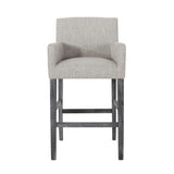 Christopher Knight Home® - Noble House - - Set Of 2 Upholstered 30.5 Inch Counter Stools - Light Gray/Gray