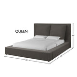 Parker House Parker Living Sleep Heavenly - Flax Charcoal Queen Bed Flax Charcoal 100% Polyester (W) BHEA#8000-3-FCH