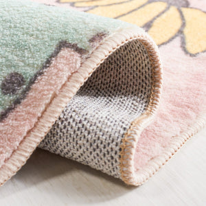 Safavieh Door And Kitchen Mat 373 Power Loomed Washable Rug Pink / Green DKM373U-3