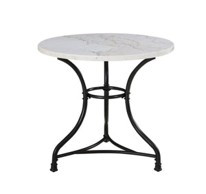 Steve Silver Claire White Marble Top Round CR340T