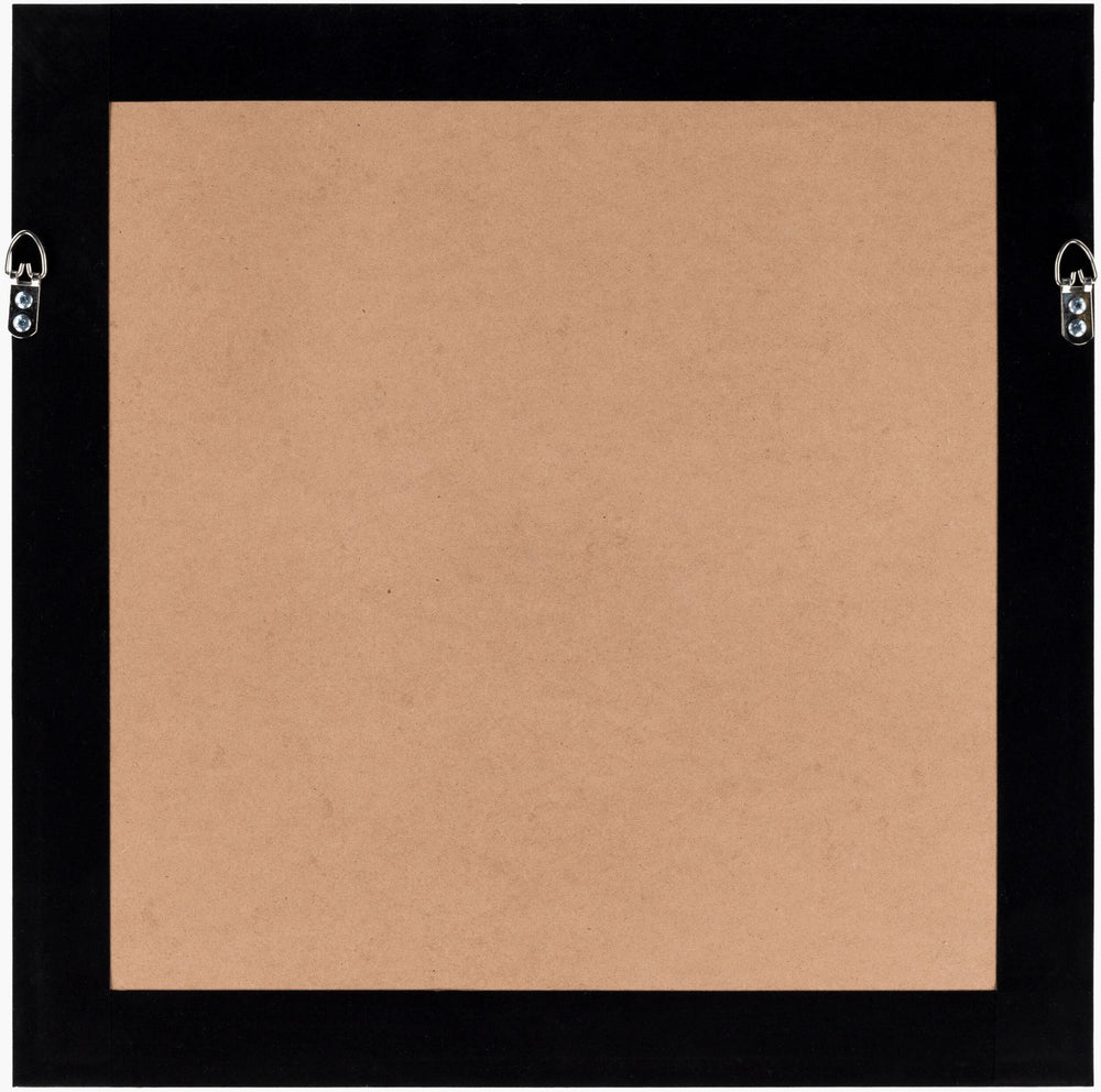 Surya Darkwood Framed Art - 22"H X 22"W Timeless Arts & Crafts Decor To Elevate Your Living Space! Main, Black,Frame, ,Matting, Black Composition,Polystyrene Dkw001-2222