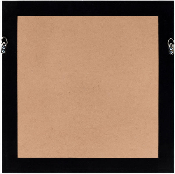 Surya Darkwood Framed Art - 22"H X 22"W Timeless Arts & Crafts Decor To Elevate Your Living Space! Main, Black,Frame, ,Matting, Black Composition,Polystyrene Dkw001-2222