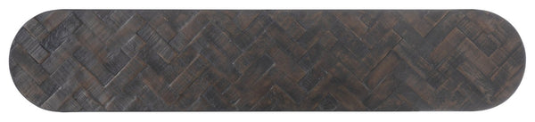 Hooker Furniture Commerce Reclaimed-Wood Console Table With Carbon-Steel Frame, Rustic-Industrial Entryway Shelf Unit 7228-80013-89