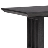 Quincy Double Pedestal Dining Table Black with Molasses Finish P375-DR-K1 Pulaski Furniture