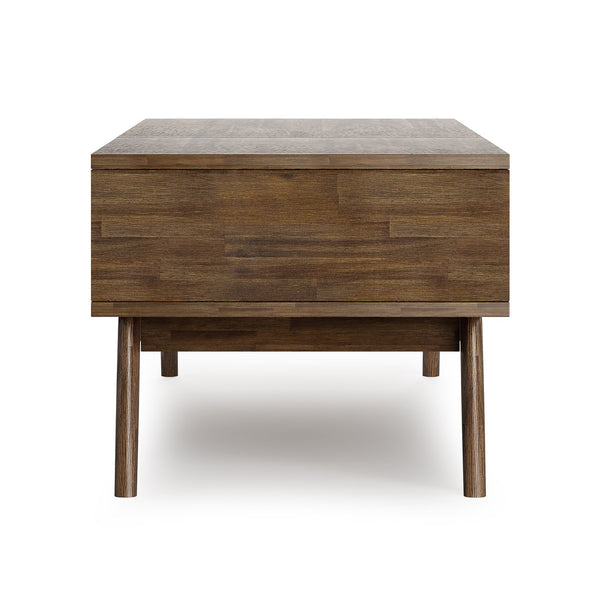 English Elm Clarkson Lift Top Coffee Table - Handcrafted Acacia Wood In Rustic Aged Brown For Stylish Storage Solutions B136P158775