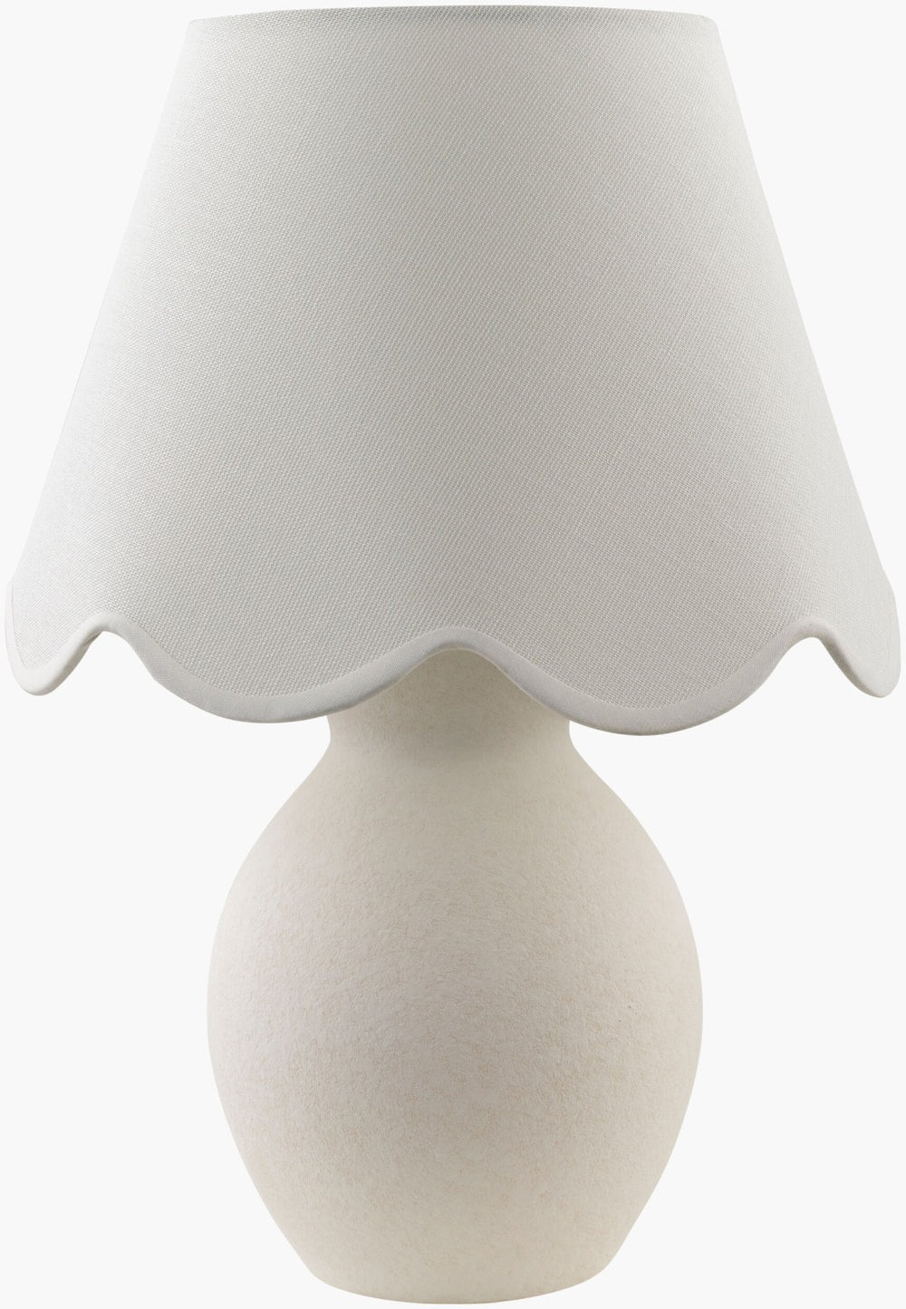 Livabliss Dolce Ceramic Table Lamp with Cotton Shade Cottage Style Soft Ambient Bedroom Glow DLC-001