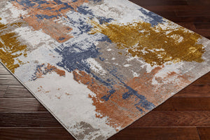 Livabliss Delight Belgian Woven Geometric Area Rug Soft Polypropylene Blend for Entryway or Bath Mustard, Dark B 9'2" x 12'10" DLG2300-92129