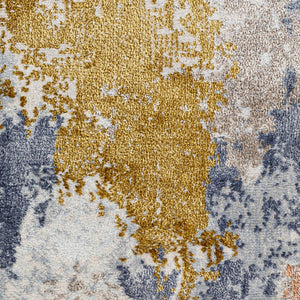 Livabliss Delight Belgian Woven Geometric Area Rug Soft Polypropylene Blend for Entryway or Bath Mustard, Dark B 9'2" x 12'10" DLG2300-92129