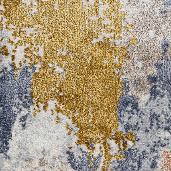 Livabliss Delight Belgian Woven Geometric Area Rug Soft Polypropylene Blend for Entryway or Bath Mustard, Dark B 9'2" x 12'10" DLG2300-92129