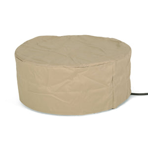 English Elm 32" Round Propane Fire Pit 40000 Btu Powder Coated Iron Outdoor Patio Centerpiece 67759.00CONRT-40K