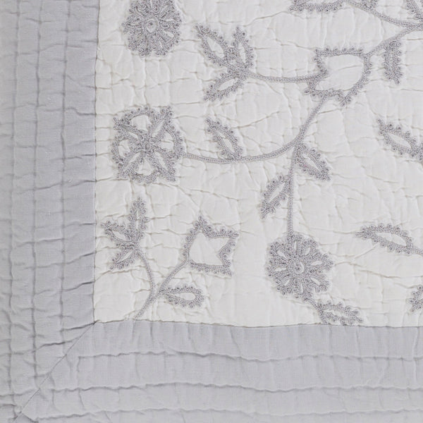 Surya Delaney 26"W X 26"L Cotton-linen Blend Sham - Stylish, Soft, And Machine-washable Bedding Essential Light Gray Cotton,Linen,Cotton,Linen Dln5001-s